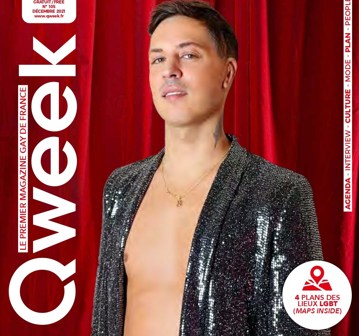 découvrez le sommaire du magazine de décembre - QWEEK Le mag gay photo